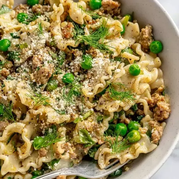 Ground Turkey Herb Pasta Salad