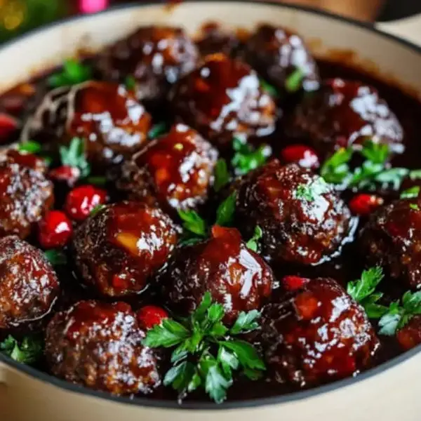 Christmas Meatballs & Mashed Potatoes